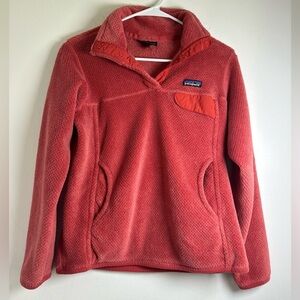 Patagonia Women’s Re-Tool Snap-T Fleece Pullover Coral Pink Size Small Jacket